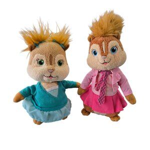 Ty Beanie Babies Eleanor Brittany Alvin and the Chipmunks Plush Stuffed Animal